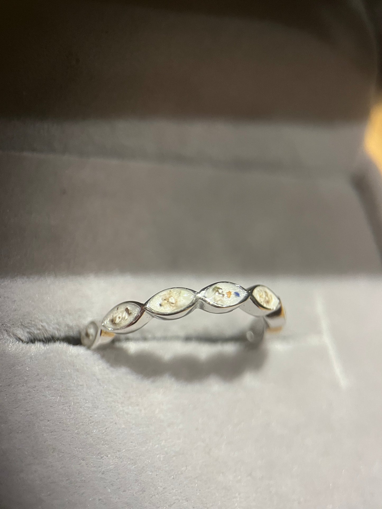 Marquise Ashes Memorial Ring