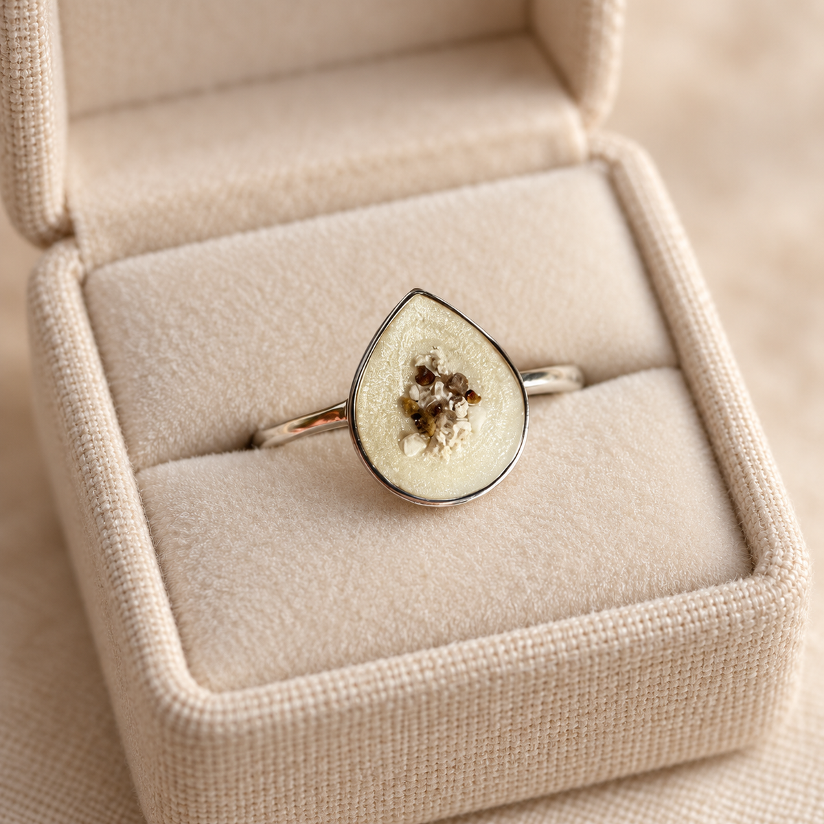 Teardrop Keepsake Ring