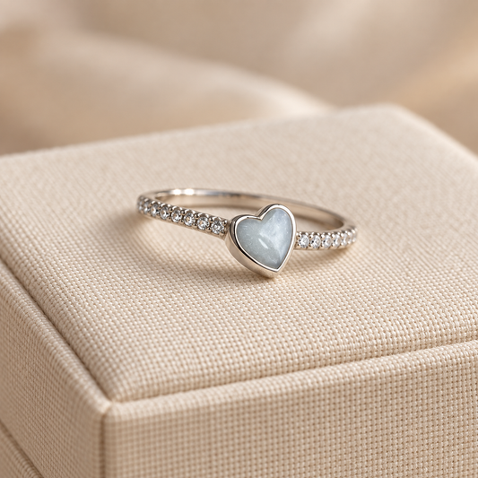 Dainty Heart Keepsake Ring