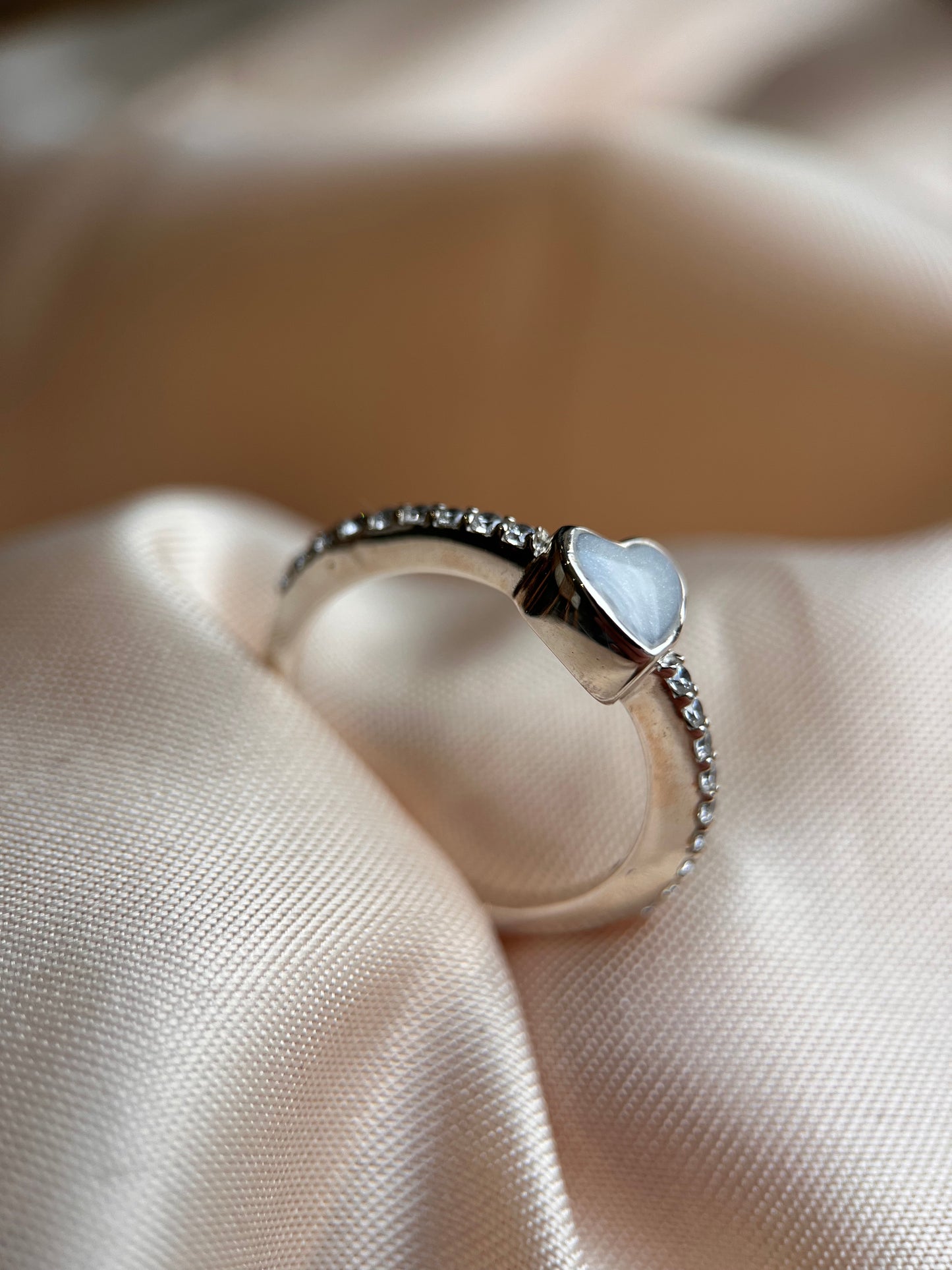 Dainty Heart Keepsake Ring