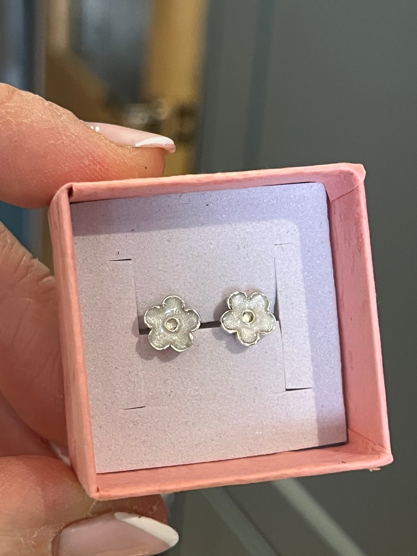 Forget-Me-Knot Memorial Earrings