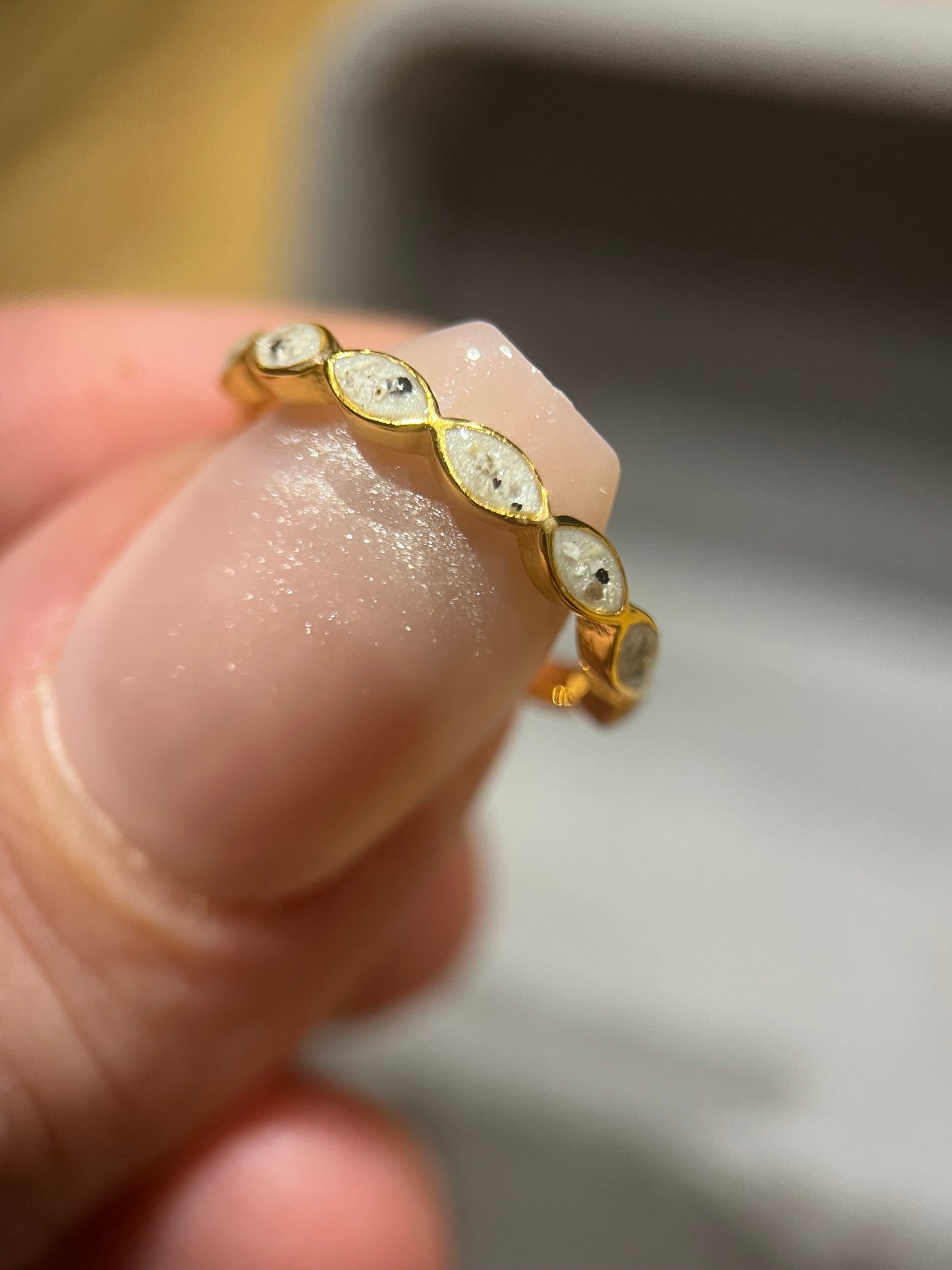 Marquise Ashes Memorial Ring