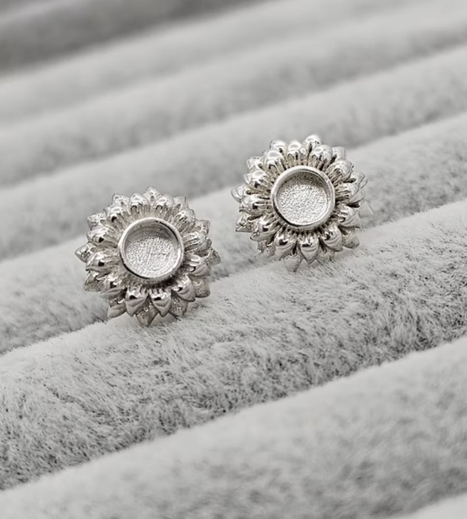 Sunflower Stud Keepsake Earrings