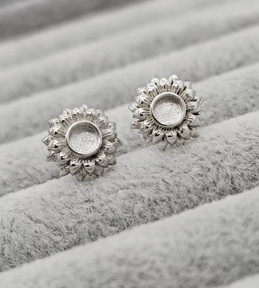 Sunflower Stud Keepsake Earrings