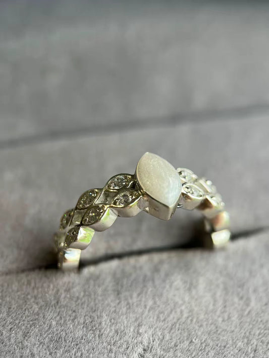 Double Marquise Keepsake Ring