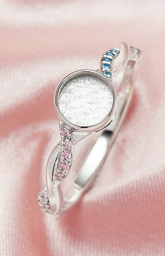 Twist Birthstone Keepsake Ring