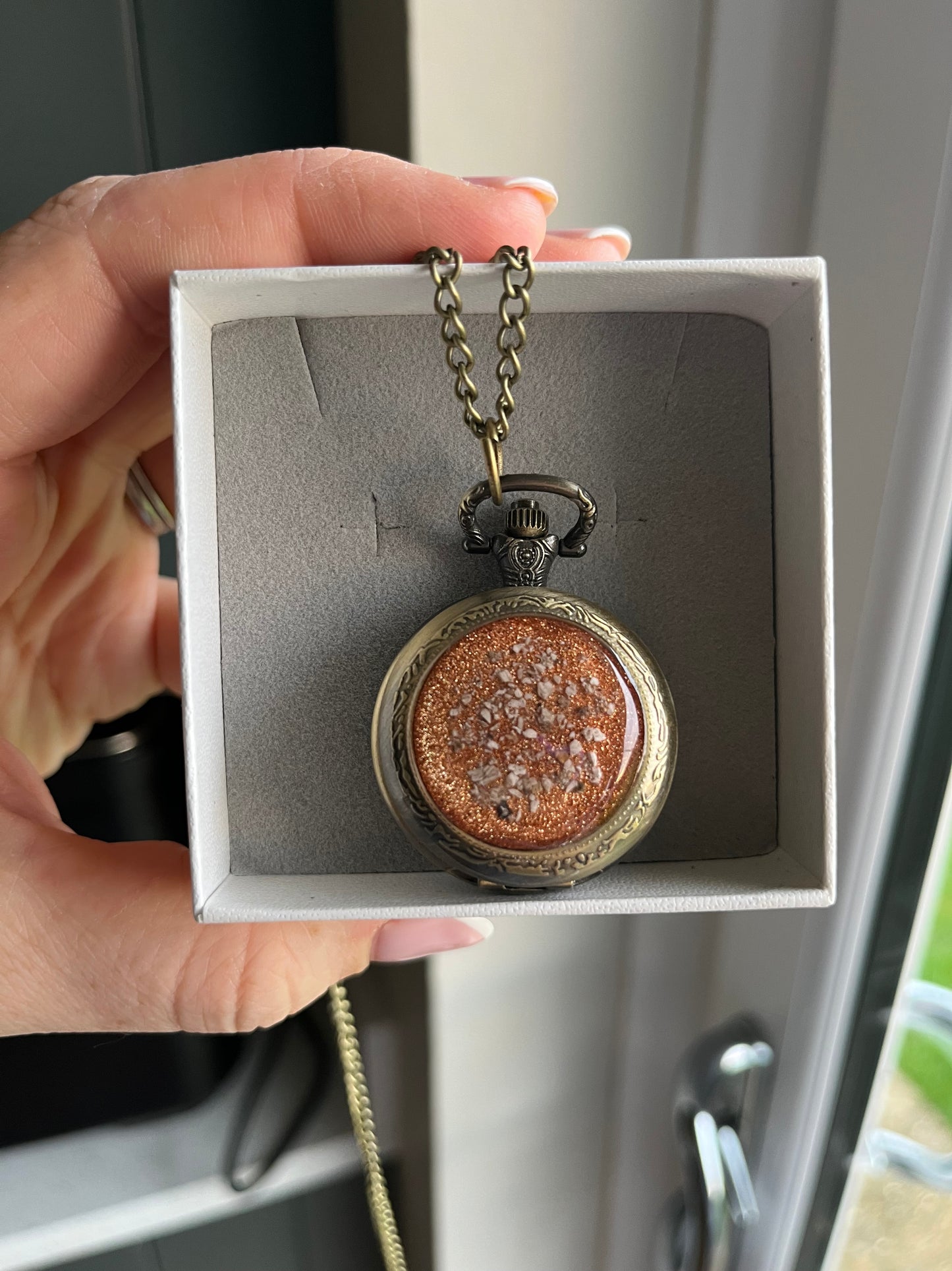 Vintage-Style Ashes Keepsake Pocket Watch