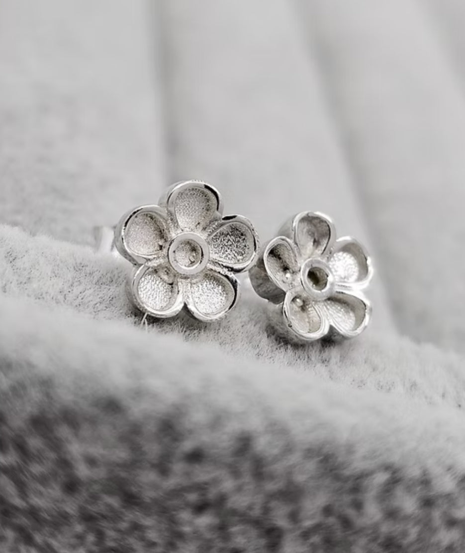 Forget-Me-Knot Memorial Earrings