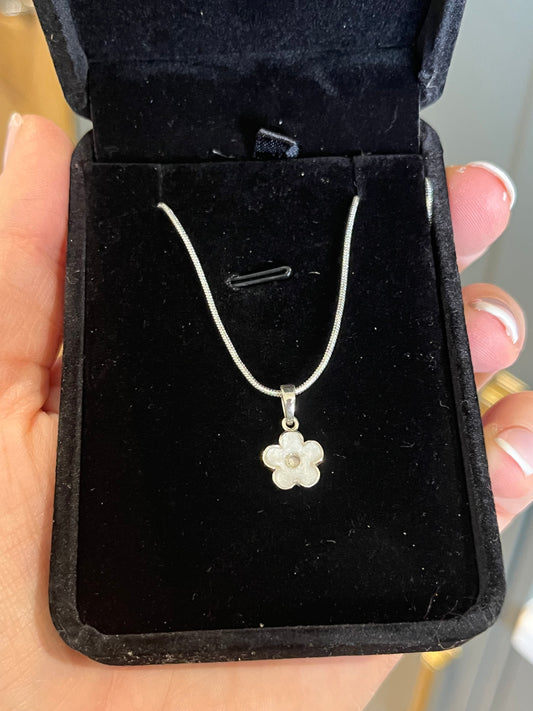 Forget Me Not Necklace Keepsake