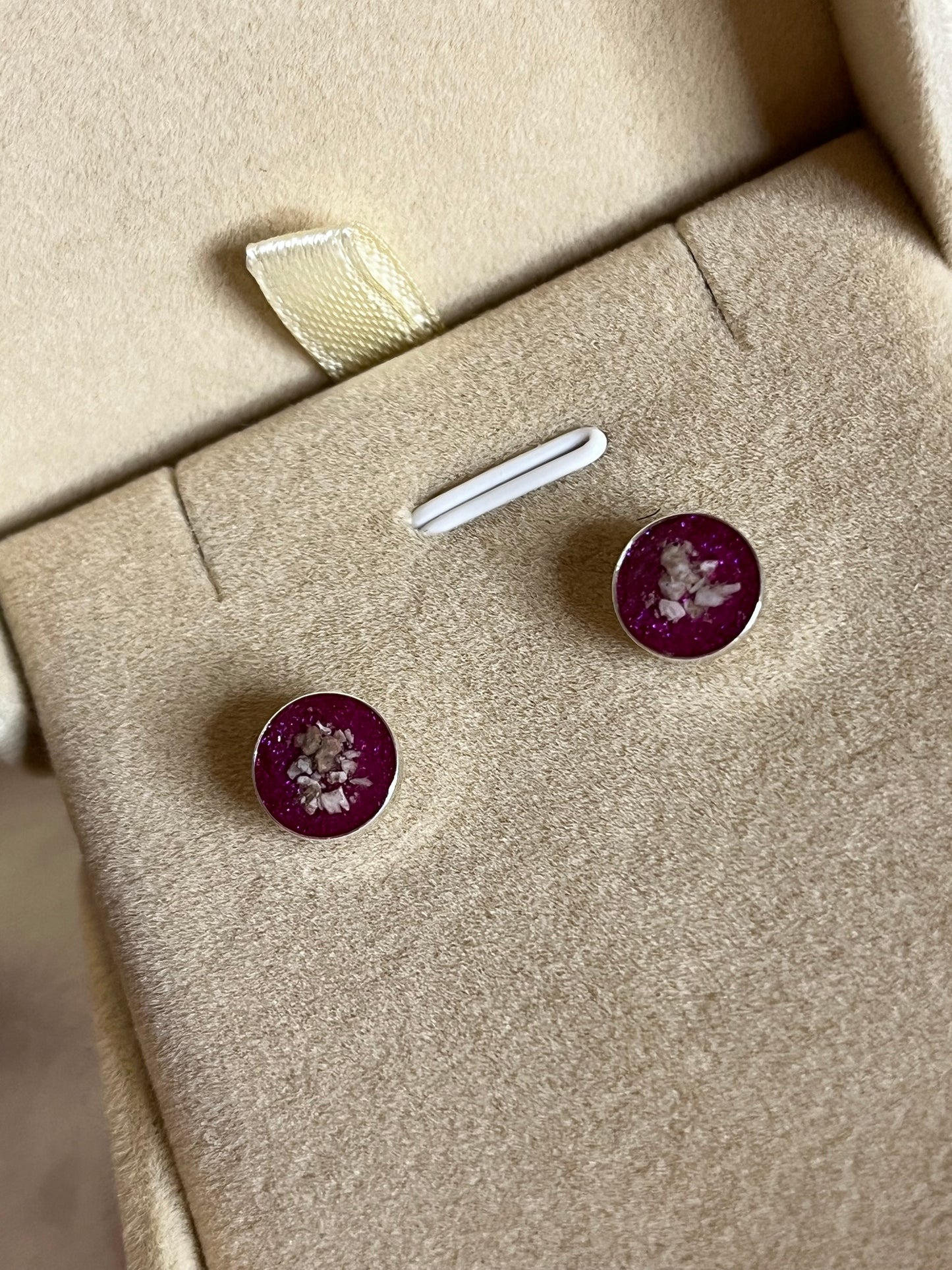 Circular Stud Keepsake Earrings
