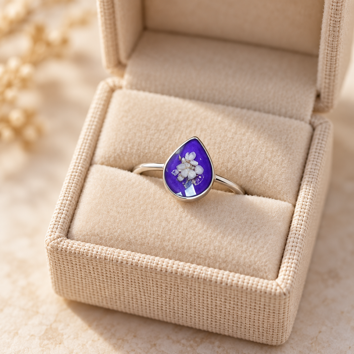 Teardrop Keepsake Ring