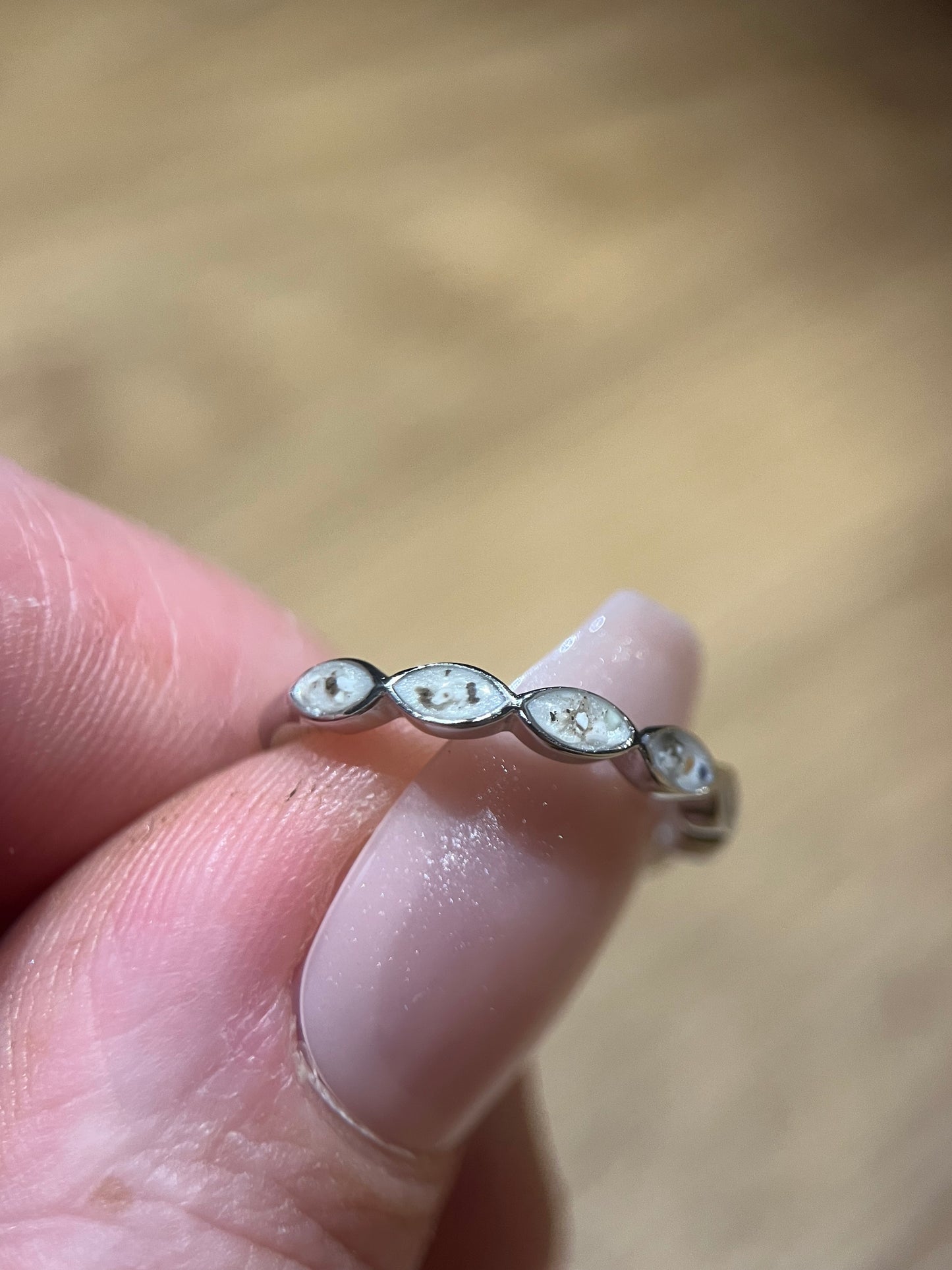 Marquise Ashes Memorial Ring