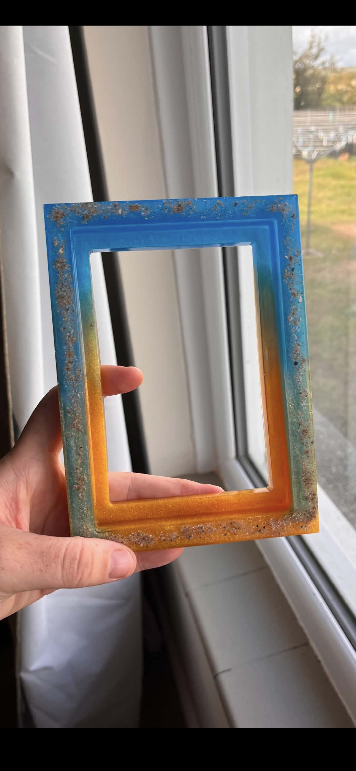 Resin Ashes Photo Frame | Memorial Keepsake | 6x4 Resin Frame