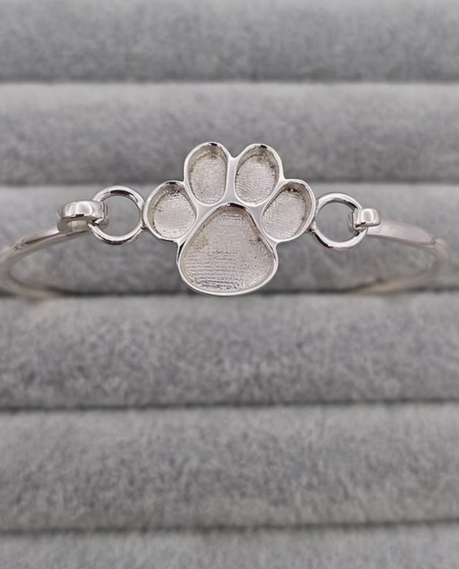 Paw Print Keepsake Bangle