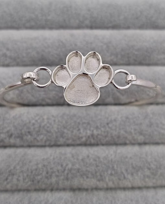 Paw Print Keepsake Bangle