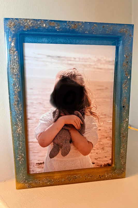 Resin Ashes Photo Frame | Memorial Keepsake | 6x4 Resin Frame
