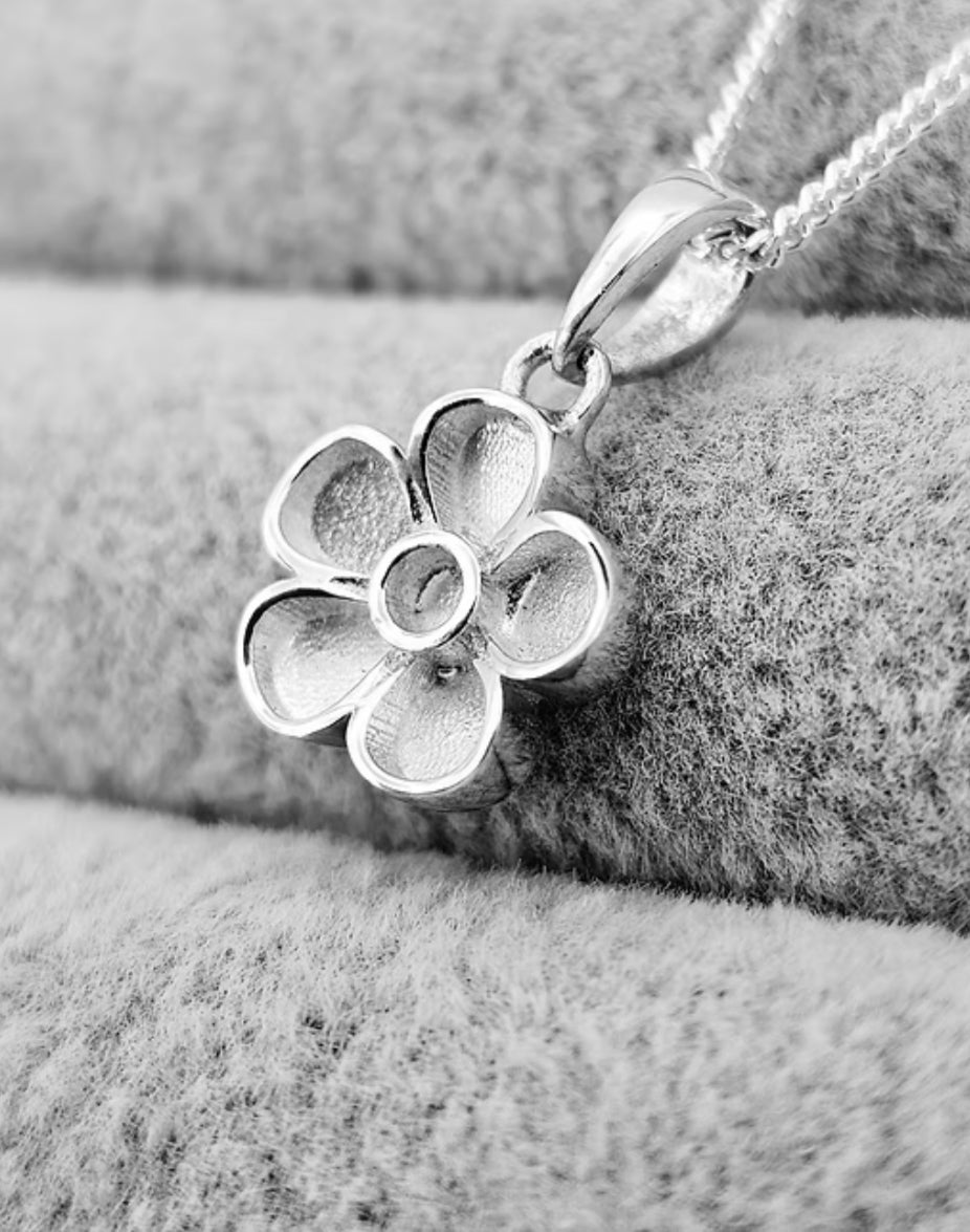 Forget Me Not Necklace Keepsake