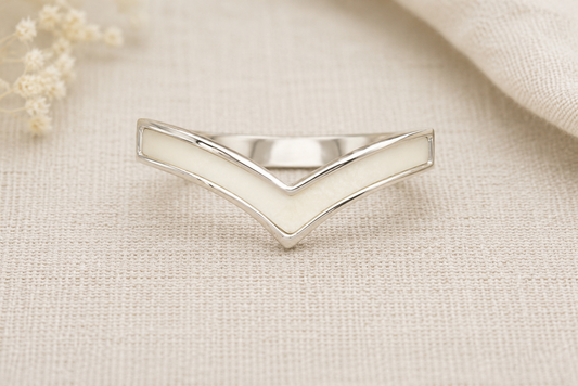 Plain Wishbone Keepsake Ring