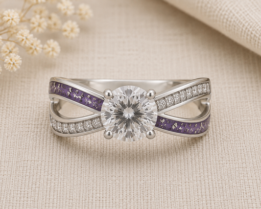 Solitaire CZ Infinity Keepsake Ring