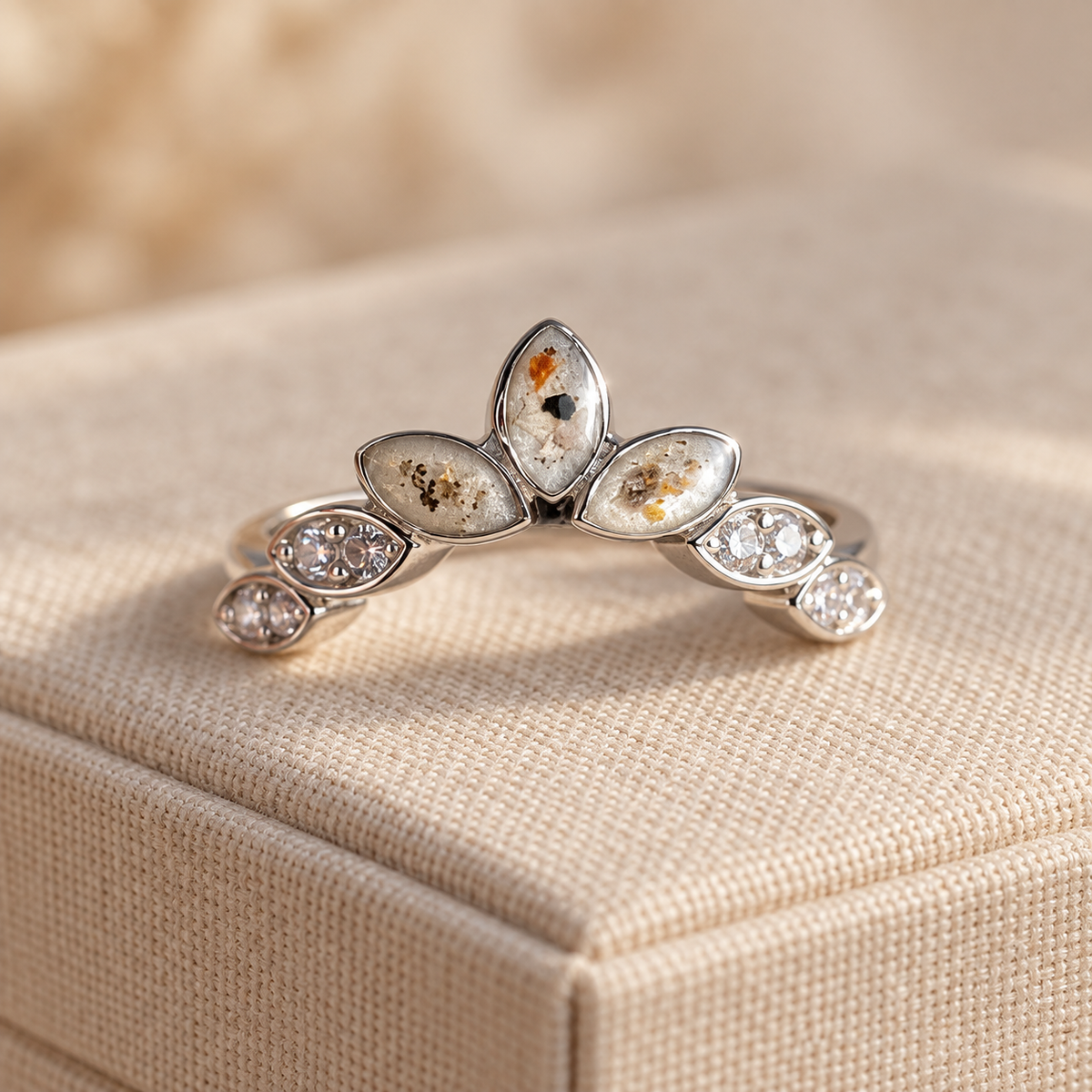 Annabelle Ring | Ashes & Breastmilk Memorial Ring