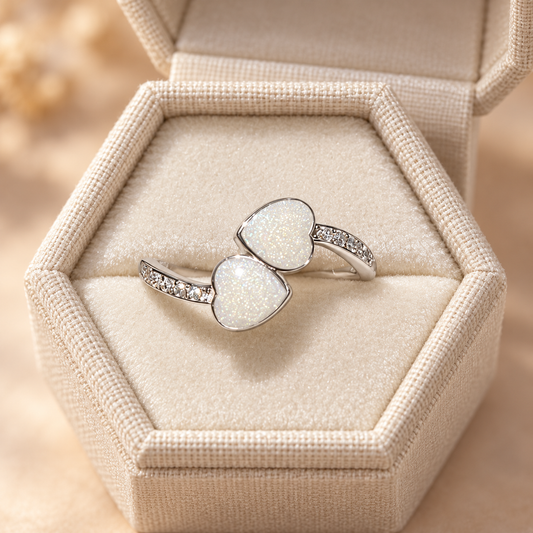 Dual Heart Keepsake Ring
