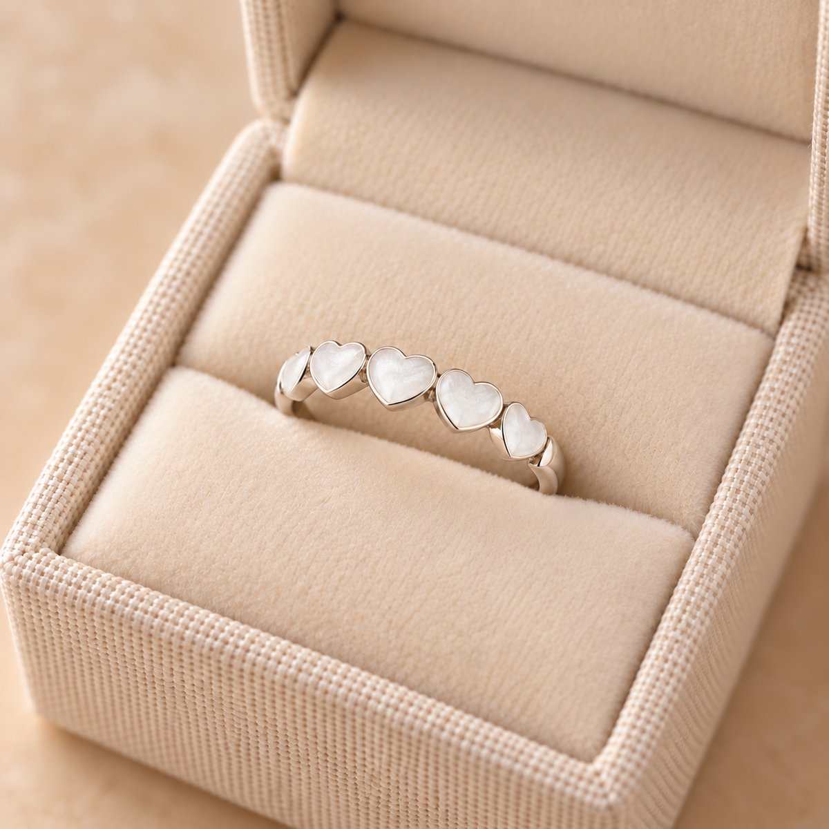 Heart Stacker Keepsake Eternity Ring