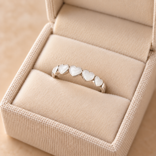 Heart Stacker Keepsake Eternity Ring