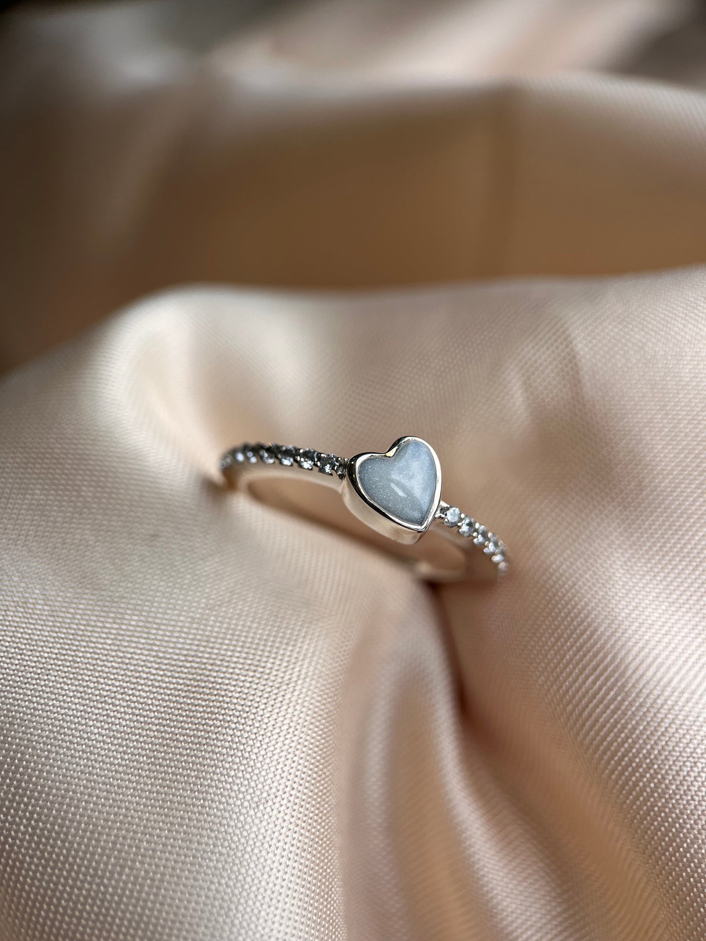 Dainty Heart Keepsake Ring