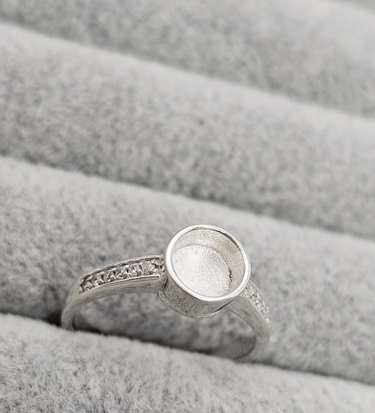 Luxe Round Memorial Keepsake Ring